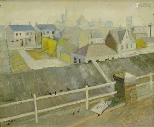 J. Ledger (20thC). Derby fever, oil on board, signed and dated (19)71, 36.5cm x 44.5cm, and a framed