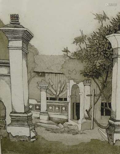 Ilse Noor (b.1941). Pulau Duyung - Terengganu, artist signed, titled, dated (19)86, etching 157/300,