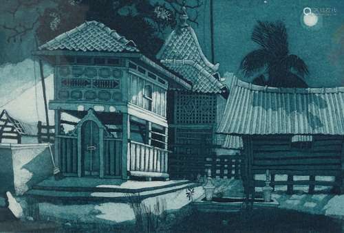 Ilse Noor (b.1941). Makam Tok Pelam Terengganu, artist signed, titled, dated (19)86, 215/300, 20cm x