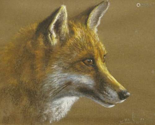 20thC British School. Story of a fox, pastel, signed and dated (19)89, 25cm x 32.5cm.