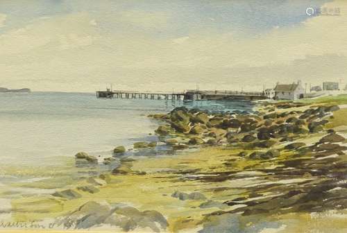 John Mathieson (c1935-1991). Bruichadich, Islay, watercolour, signed and titled verso, 34cm x 51cm.