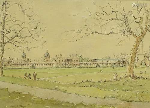 Hugh McKenzie (1909-2005). Greenwich, watercolour, signed, 25cm x 35.5cm.