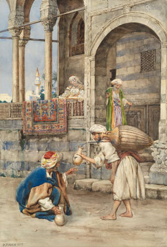 Pietro Pavesi (Italian, 1844-1907) The water seller