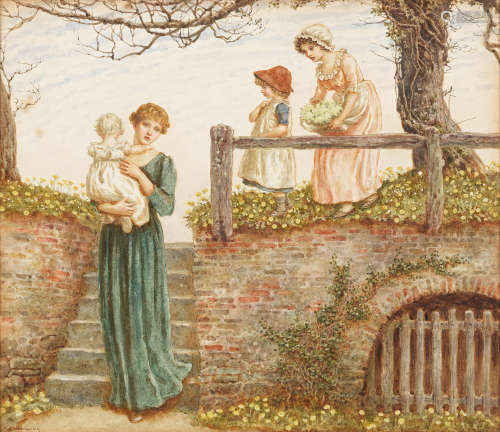 Kate Greenaway (British, 1846-1901) The old steps