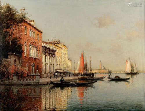 Antoine Bouvard (French, 1870-1956) The Grand Canal, Venice