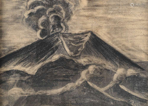 DR. ATL (GERARDO MURILLO) (1875-1964) Volcano Erupting