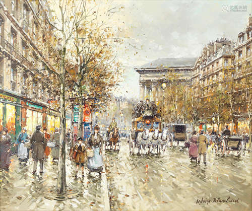 Antoine Blanchard (French, 1910-1988) Boulevard de la Madeleine