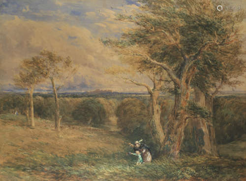 David Cox Snr. O.W.S. (British, 1783-1859) Windsor Great Park