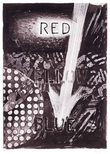 Jasper Johns (born 1930) Untitled (Red);(Yellow);(Blue)