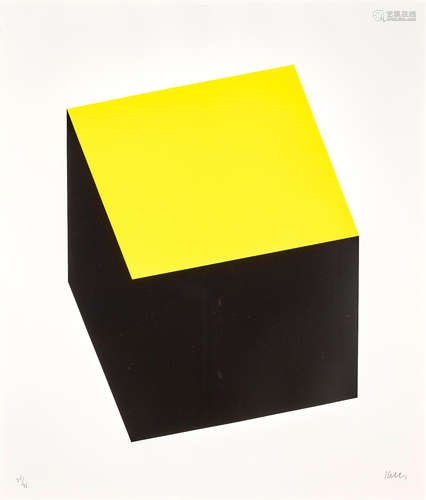 Ellsworth Kelly (1923-2015) Yellow/Black, from Series of Ten Lithographs