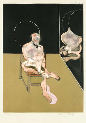 Francis Bacon (1909-1992) Seated Figure (after, Study for a Portrait 1981)