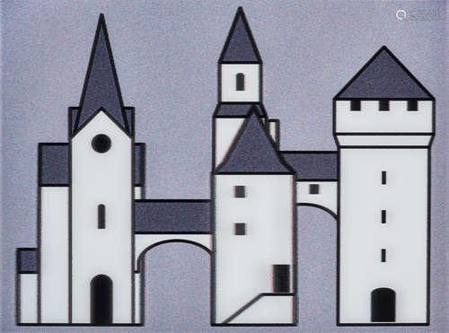 Julian Opie (born 1958) Medieval Village 3, from Medieval Village