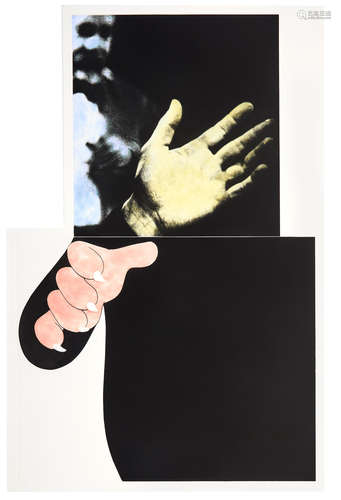 John Baldessari (1931-2020) Two Hands (with Distant Figure)