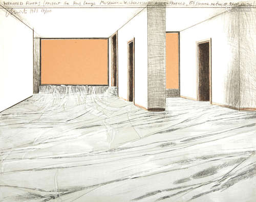 Christo & Jeanne-Claude (1935-2020; 1935-2009) Wrapped Floors, Project for Museum Haus Lange, Krefeld