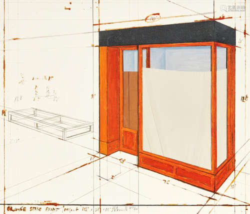 Christo & Jeanne-Claude (1935-2020; 1935-2009) Orange Store Front, Project