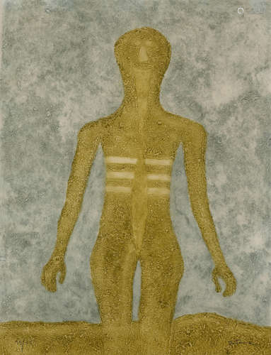 Rufino Tamayo (1899-1991) Figura en Ocre