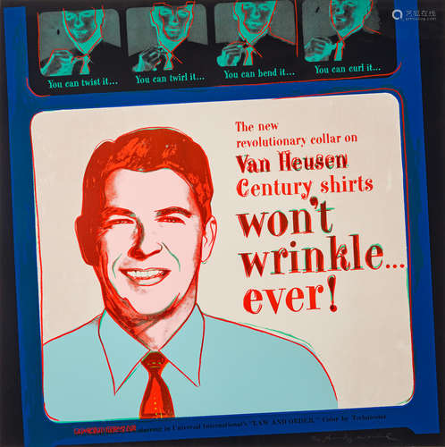 Andy Warhol (1928-1987) Van Heusen (Ronald Reagan), from Ads