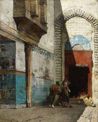 Alberto Pasini (Italian, 1826-1899) Ingresso di bazar