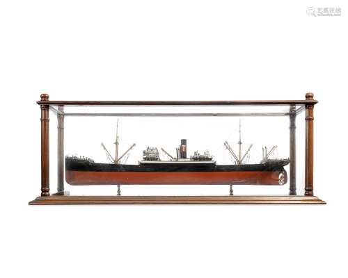 A Shipbuilder's model of the steam ships S.S. Chulmleigh and Buckleigh, Scottish, early 20th cen...