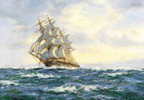 Henry Scott (British, 1911-2005) ''Sunrise' Clipper Ship Crusader'