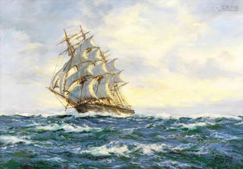 Henry Scott (British, 1911-2005) ''Sunrise' Clipper Ship Crusader'