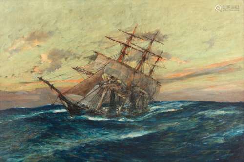 Charles Edward Dixon (British, 1872-1934) The clipper ship Lightning