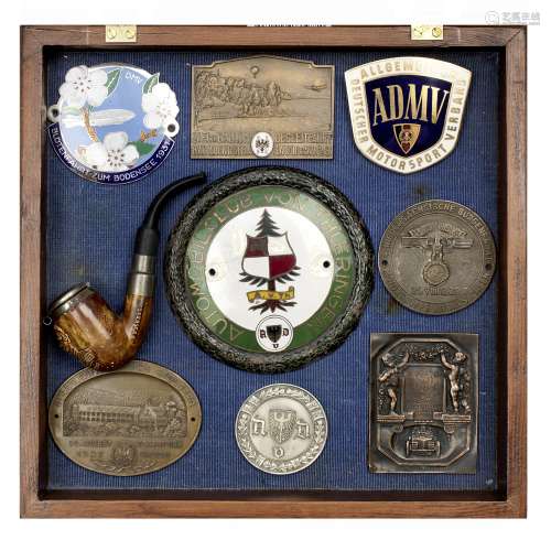 Eight German plaques and badges, ((Qty))