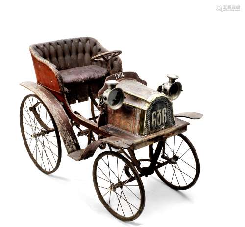 A superb veteran pedal car, French, circa 1904,