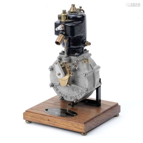 A finely constructed model of a De Dion Bouton 6Hp single cylinder engine made by Michael N Bell,...
