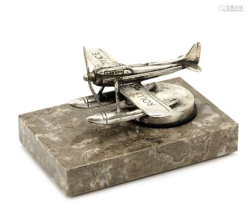 A small 'Schneider Trophy Seaplane' mascot,