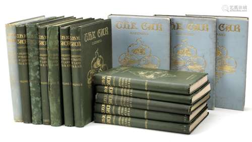 The Car Illustrated; 15 bound Volumes I-V, VII-XII, XIV-XV and XI-XX, (1902 to 1907),