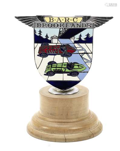 A BARC Brooklands member's badge, British 1930s,