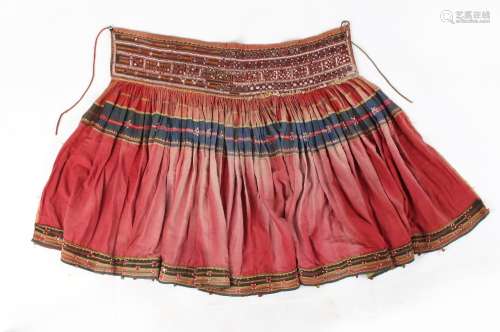 Property of a lady - an embroidered & sequined skirt, probably Afghan, probably early 20th