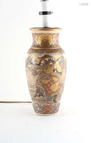 Property of a deceased estate - an early 20th century Japanese Satsuma vase, adapted as a table