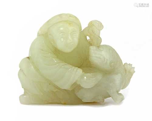 A Chinese jade carving,