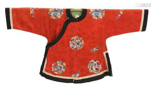 A Chinese embroidered robe,