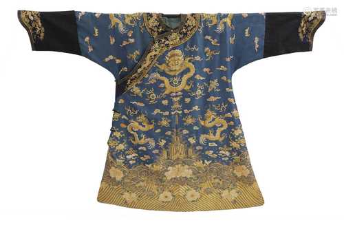 A Chinese embroidered robe,