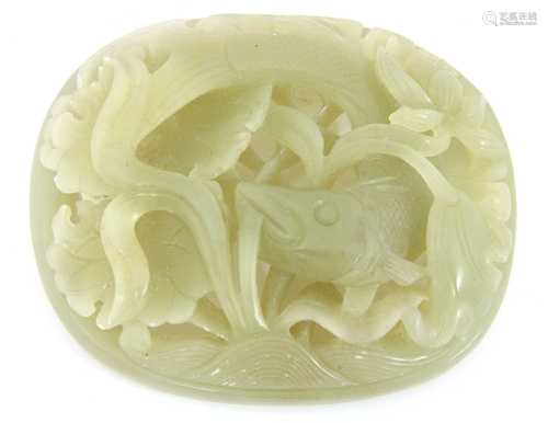 A Chinese jade carving,