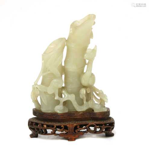 A Chinese jade carving,