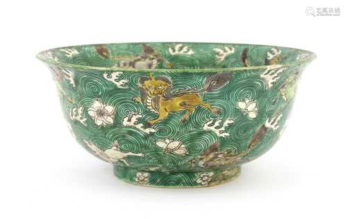 A Chinese sancai bowl,