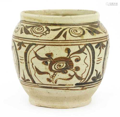 A Chinese Cizhou ware jar,