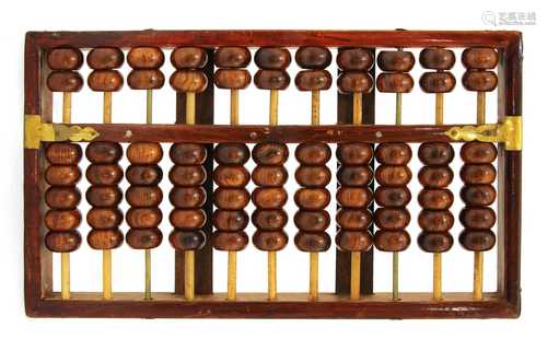 A Chines wood abacus,