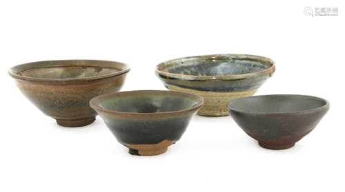 A collection of three Chinese Jian ware tea bowls,