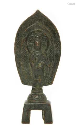 A Chinese bronze Shakyamuni Buddha,