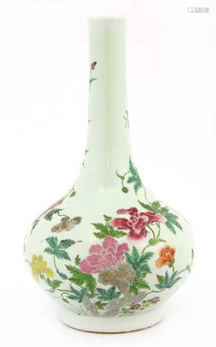 A Chinese famille rose vase,