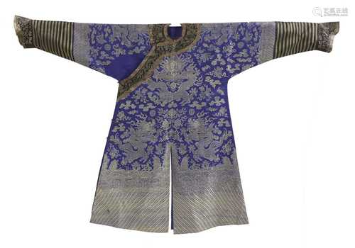 A Chinese brocade weave dragon robe,