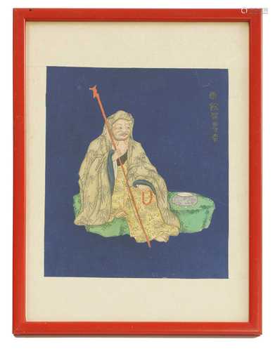 A collection of four Chinese gouache paintings,