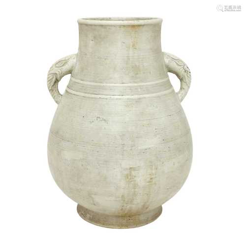 A Chinese unglazed vase,