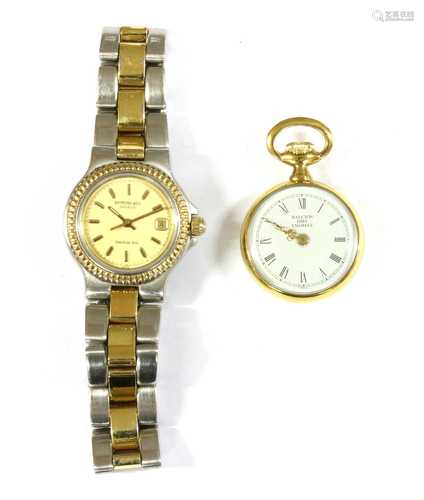 A ladies' bi-colour Raymond Weil 'Amadeus 200' quartz bracelet watch,