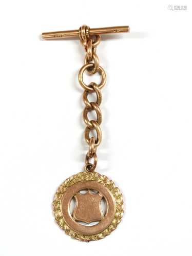 A 9ct gold medal fob,